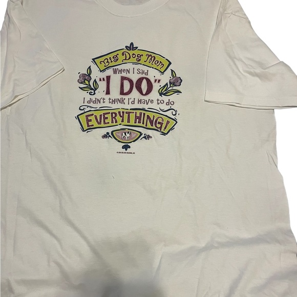 Big dogs vintage white short sleeve graphic tee size large - Picture 1 of 6